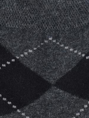 grey cotton ankle length sock - 17521386 - Standard Image - 3
