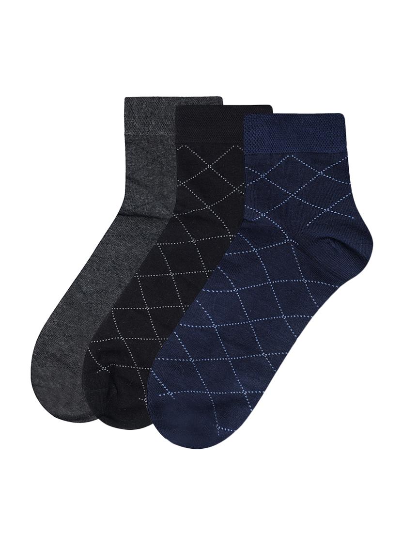 multi colored cotton ankle length sock - 17521388 - Zoom Image - 1