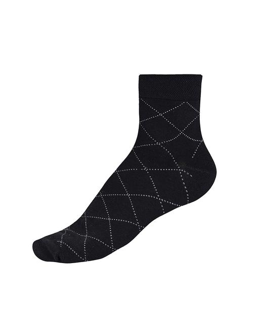 black cotton ankle length sock - 17521389 - Standard Image - 1