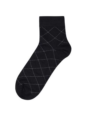 black cotton ankle length sock - 17521389 - Standard Image - 2