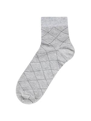 silver cotton ankle length sock - 17521390 - Standard Image - 2