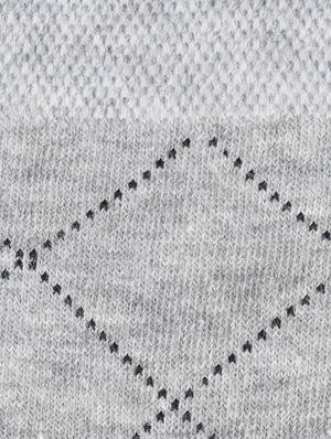 silver cotton ankle length sock - 17521390 - Standard Image - 3