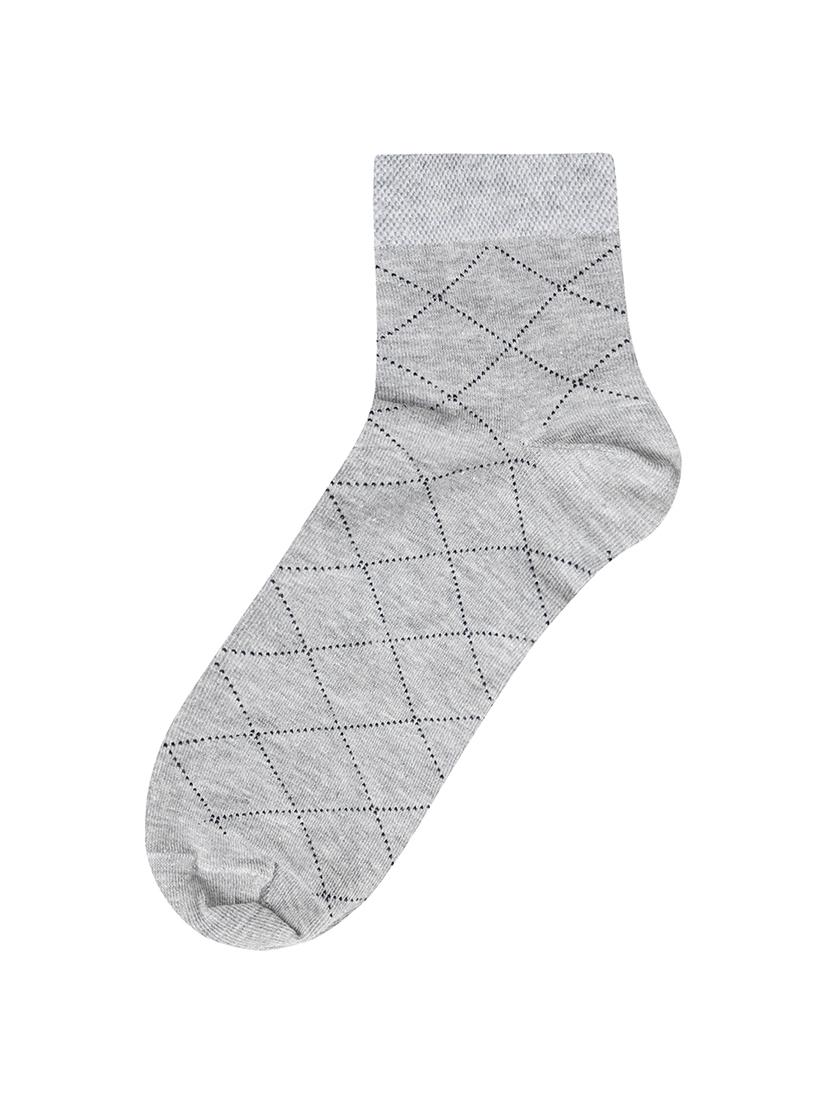 silver cotton ankle length sock - 17521390 - Zoom Image - 2
