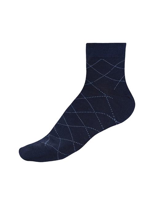 navy blue cotton ankle length sock - 17521393 - Standard Image - 1