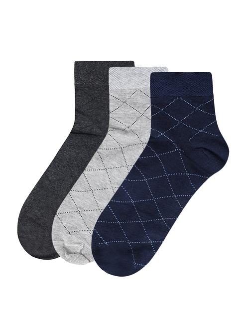multi colored cotton ankle length sock - 17521394 - Standard Image - 1
