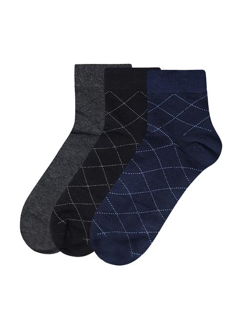 multi colored cotton ankle length sock - 17521395 - Standard Image - 1