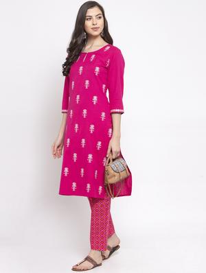 embroidered kurta pant set - 17521451 - Standard Image - 4