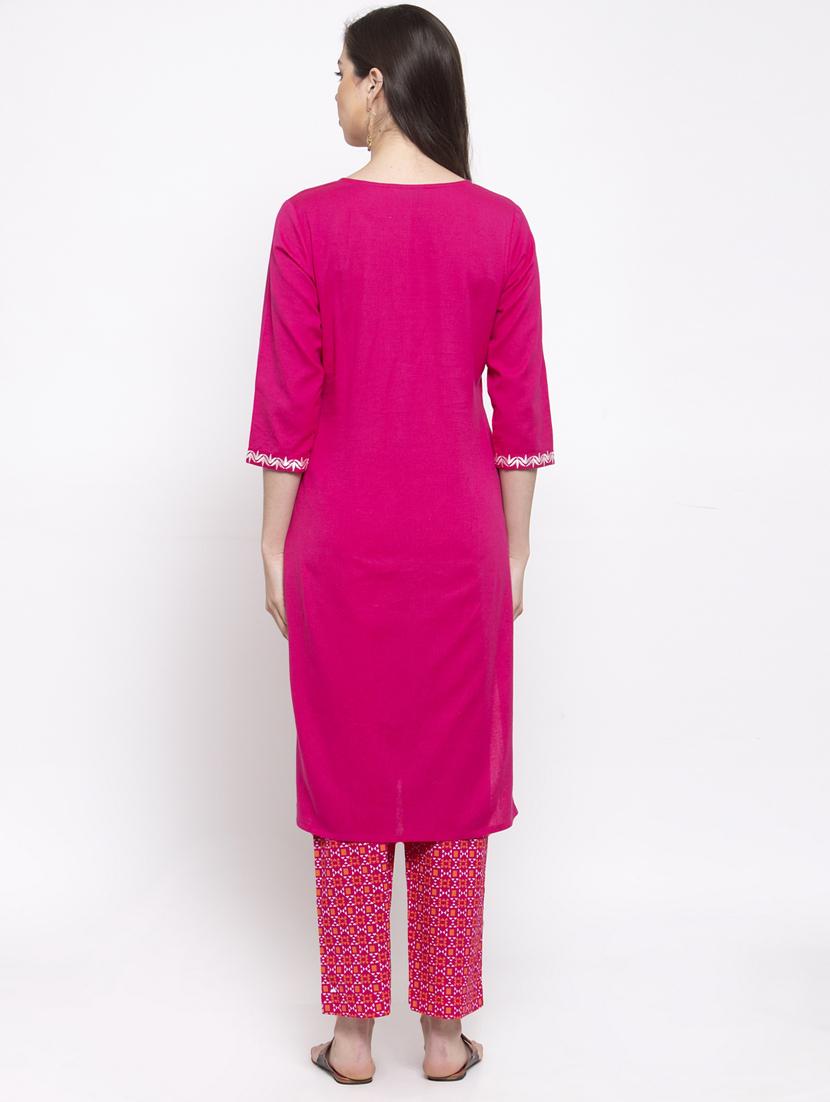 embroidered kurta pant set - 17521451 - Zoom Image - 3