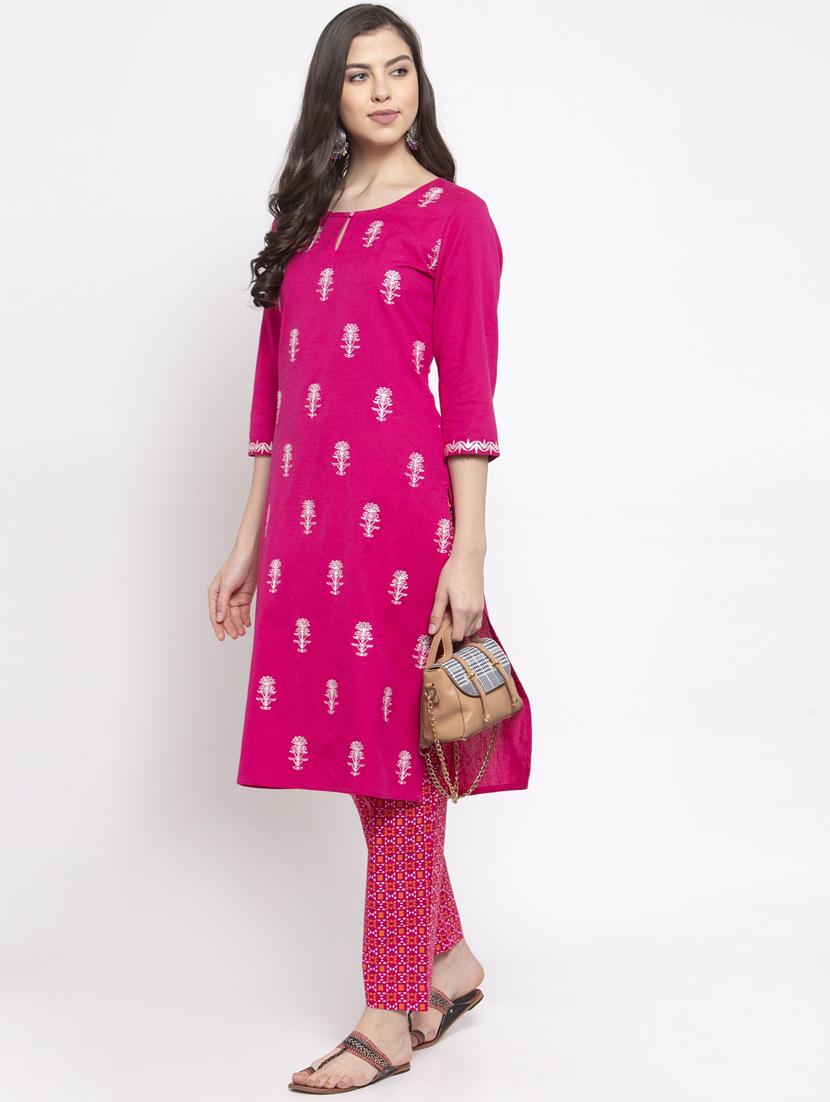 embroidered kurta pant set - 17521451 - Zoom Image - 4