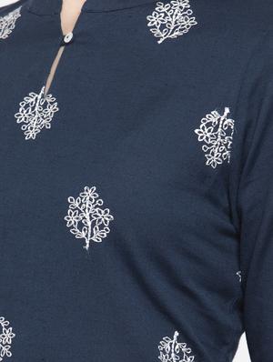 embroidered kurta pant set - 17521453 - Standard Image - 5