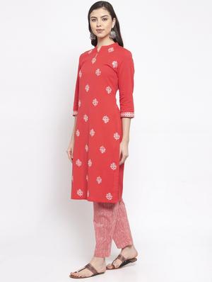 embroidered kurta pant set - 17521454 - Standard Image - 2
