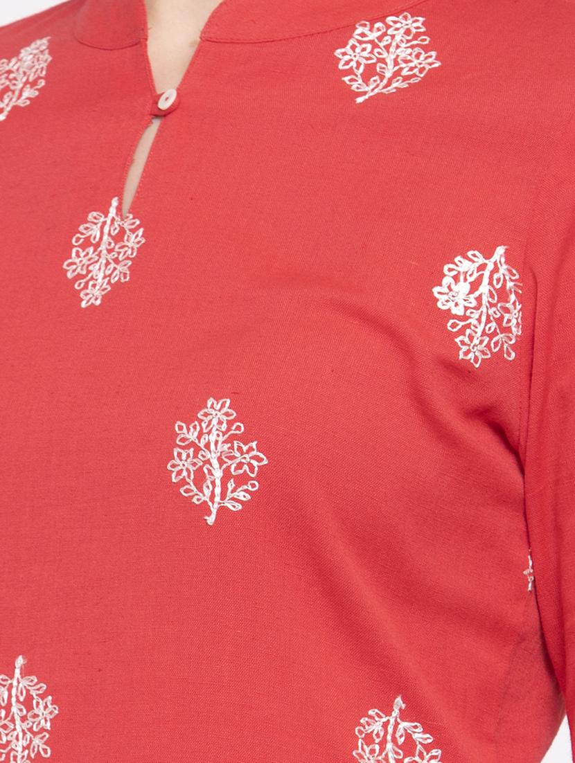 embroidered kurta pant set - 17521454 - Zoom Image - 5