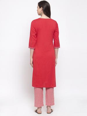embroidered kurta pant set - 17521456 - Standard Image - 3
