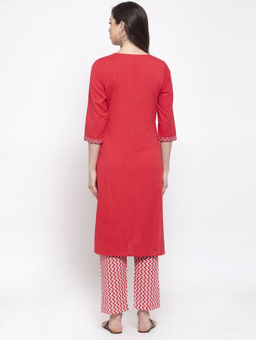 embroidered kurta pant set - 17521456 - Zoom Image - 3