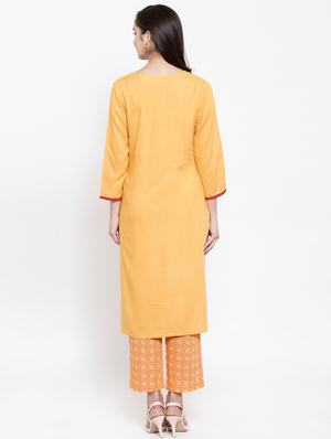 embroidered kurta pant set - 17521460 - Standard Image - 3