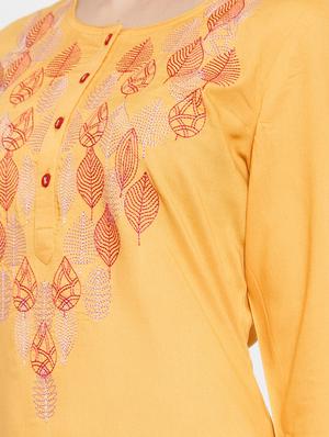embroidered kurta pant set - 17521460 - Standard Image - 5