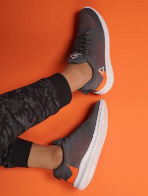 grey polyester sport shoes - 17521585 - Standard Image - 2