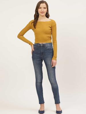 boat neck crop top - 17521595 - Standard Image - 4