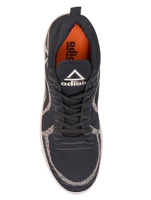navy polyester sport shoes - 17521602 - Standard Image - 5