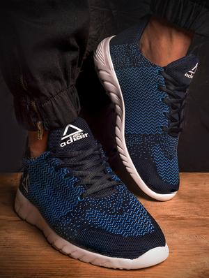navy polyester sport shoes - 17521604 - Standard Image - 2