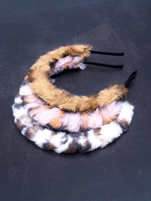 multi colored plastic hairband set of 3 - 17521665 - Standard Image - 1