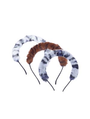 multi colored plastic hairband set of 3 - 17521666 - Standard Image - 3
