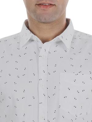 white printed casual shirt - 17521879 - Standard Image - 5
