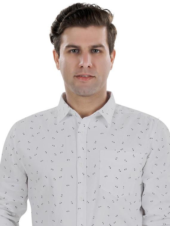 white printed casual shirt - 17521879 - Zoom Image - 6