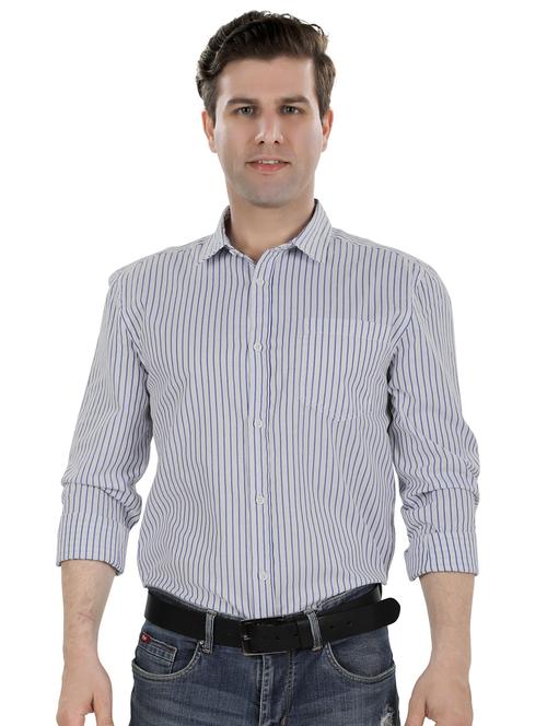 white striped casual t-shirt - 17521880 - Standard Image - 1