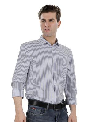 white striped casual t-shirt - 17521880 - Standard Image - 2