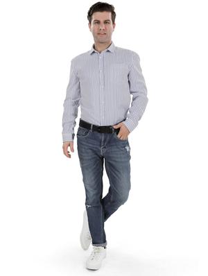 white striped casual t-shirt - 17521880 - Standard Image - 4
