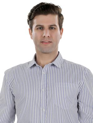 white striped casual t-shirt - 17521880 - Standard Image - 5