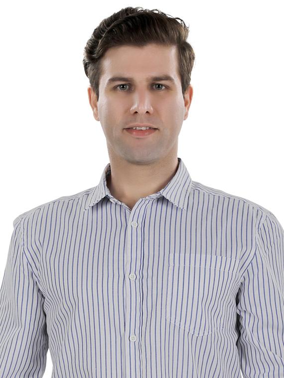 white striped casual t-shirt - 17521880 - Zoom Image - 5
