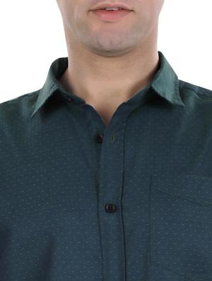 green self design casual shirt - 17521890 - Standard Image - 5