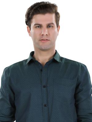 green self design casual shirt - 17521890 - Standard Image - 6