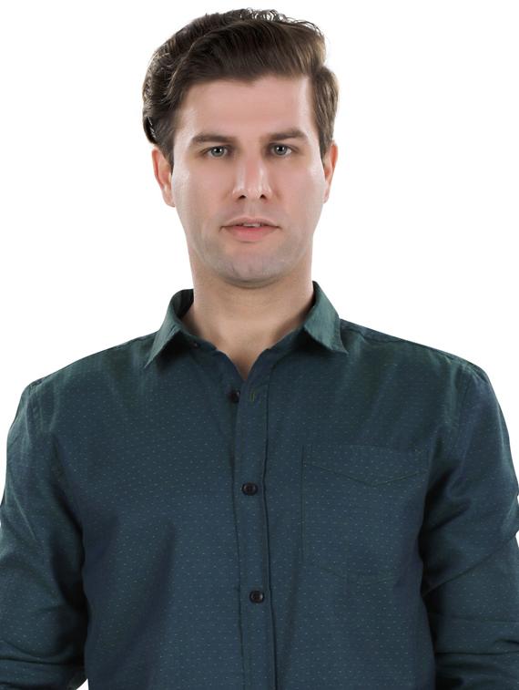green self design casual shirt - 17521890 - Zoom Image - 6