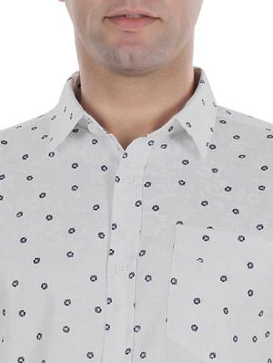 white printed casual shirt - 17521891 - Standard Image - 5