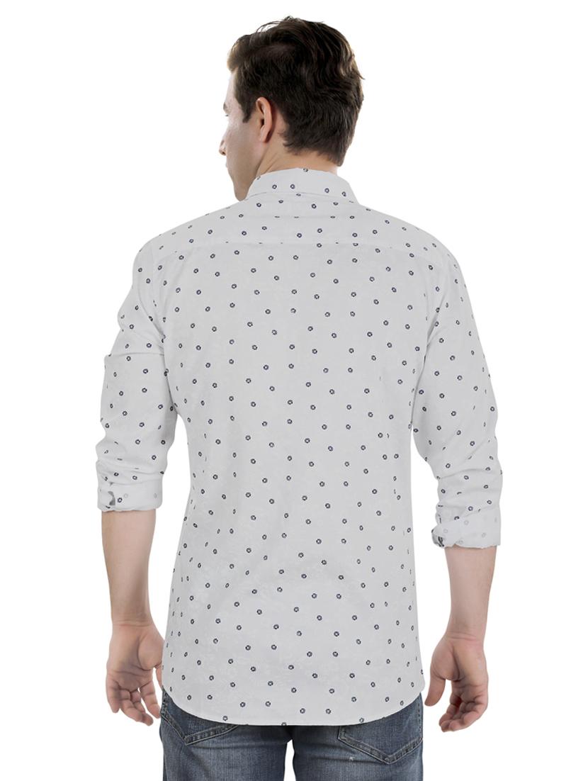 white printed casual shirt - 17521891 - Zoom Image - 3