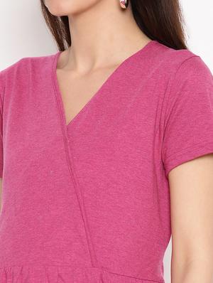 wrap maternity wear dress - 17521931 - Standard Image - 4