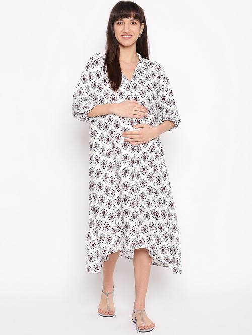 printed maternity dress - 17521937 - Standard Image - 1