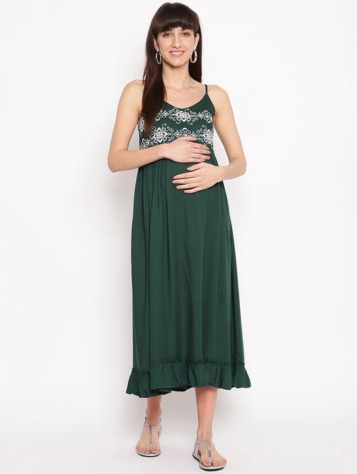 embroidered maternity wear dress - 17521951 - Standard Image - 1