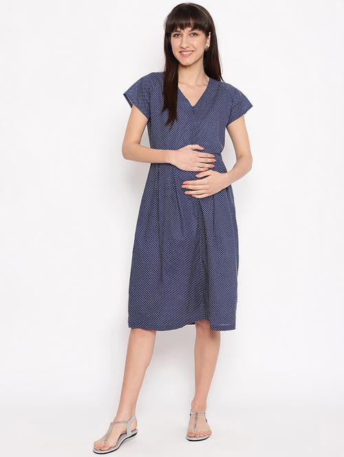 polka dot maternity dress - 17521955 - Standard Image - 1