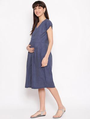 polka dot maternity dress - 17521955 - Standard Image - 2
