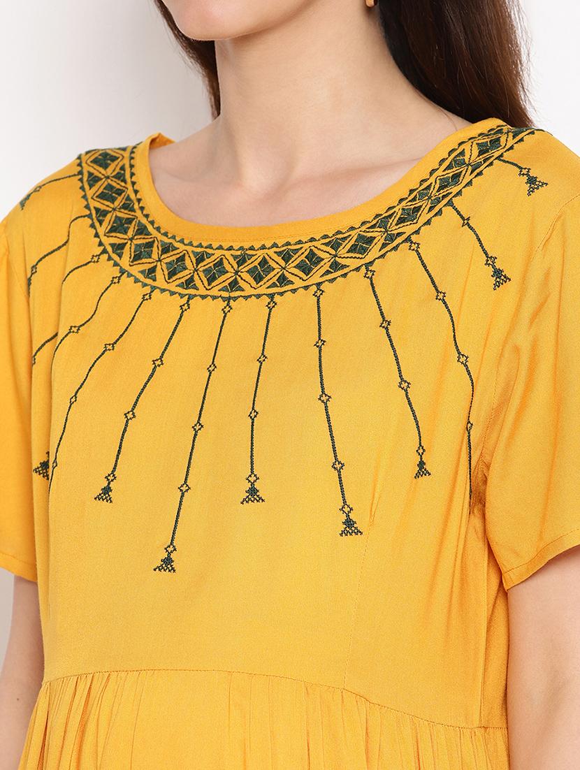 embroidered maternity wear dress - 17521962 - Zoom Image - 4