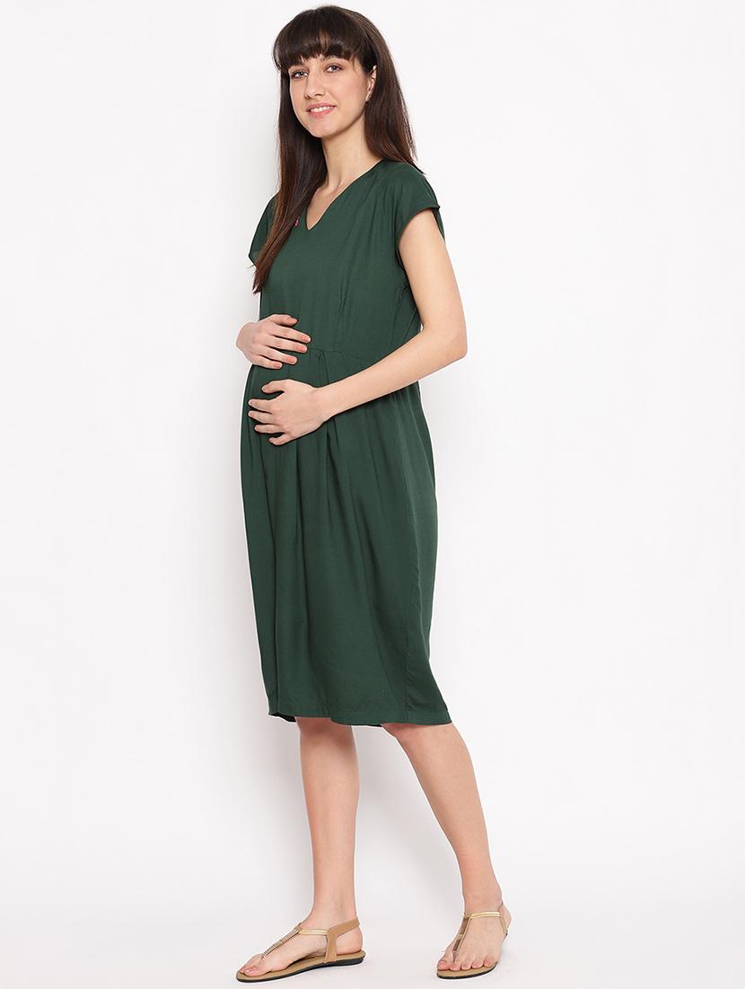 embroidered maternity wear dress - 17521964 - Zoom Image - 2