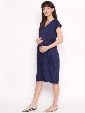 embroidered maternity wear dress - 17521965 - Standard Image - 2