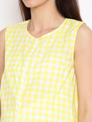 checkered maternity wear top - 17521967 - Standard Image - 5