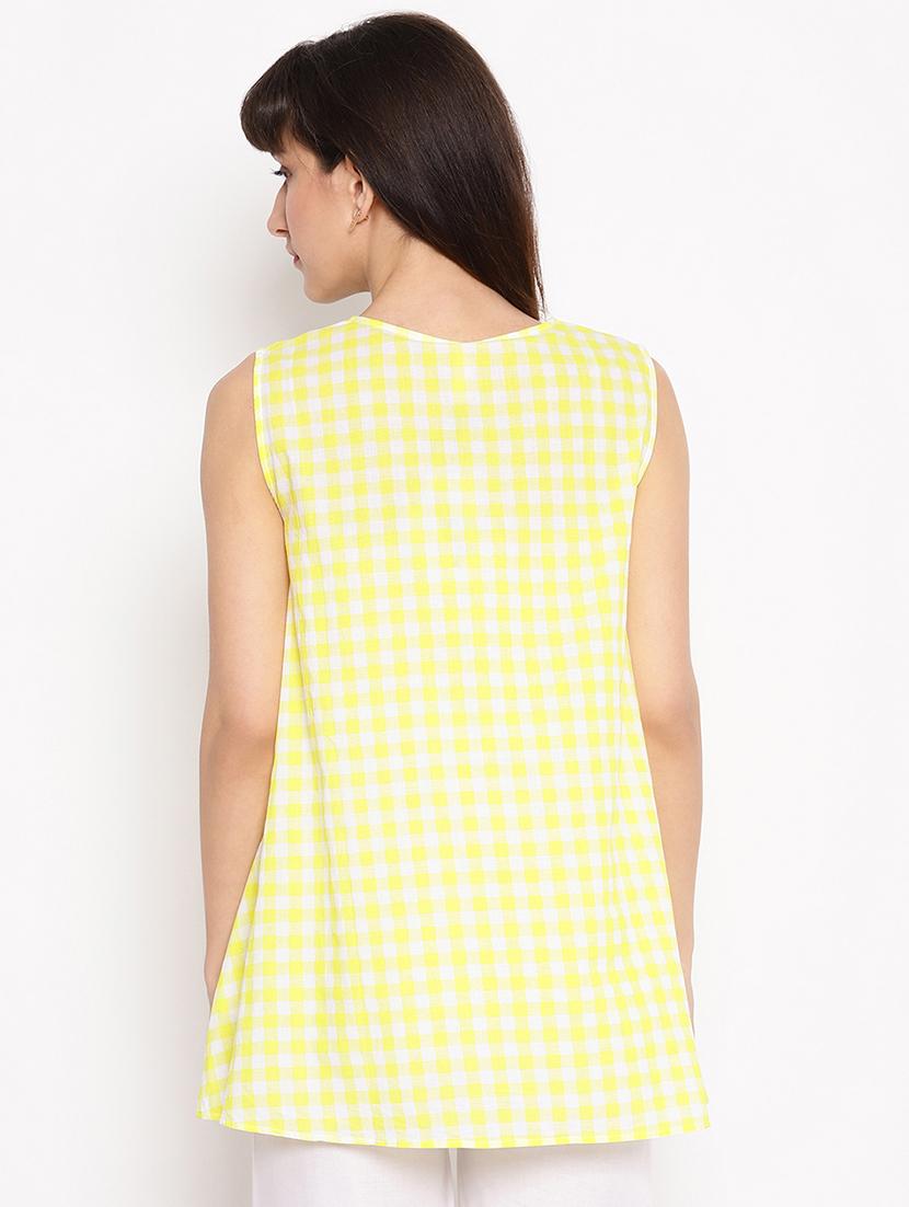 checkered maternity wear top - 17521967 - Zoom Image - 3