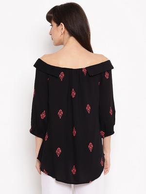 printed maternity wear top - 17521968 - Standard Image - 3