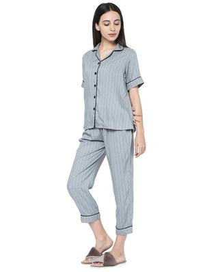 printed nightwear pyjama set - 17521983 - Standard Image - 2